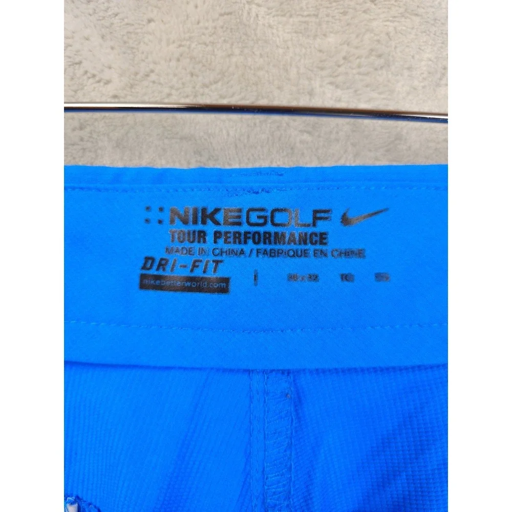 Nike Golf Tour Performance Dri-FIT Blue Solid Pants Chino Men's 39x32